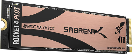 4TB Rocket 4 plus Nvme 4.0 Gen4 Pcie M.2 Internal SSD Extreme Performance Solid State Drive R/W 7100/6600Mb/S (SB-RKT4P-4TB)