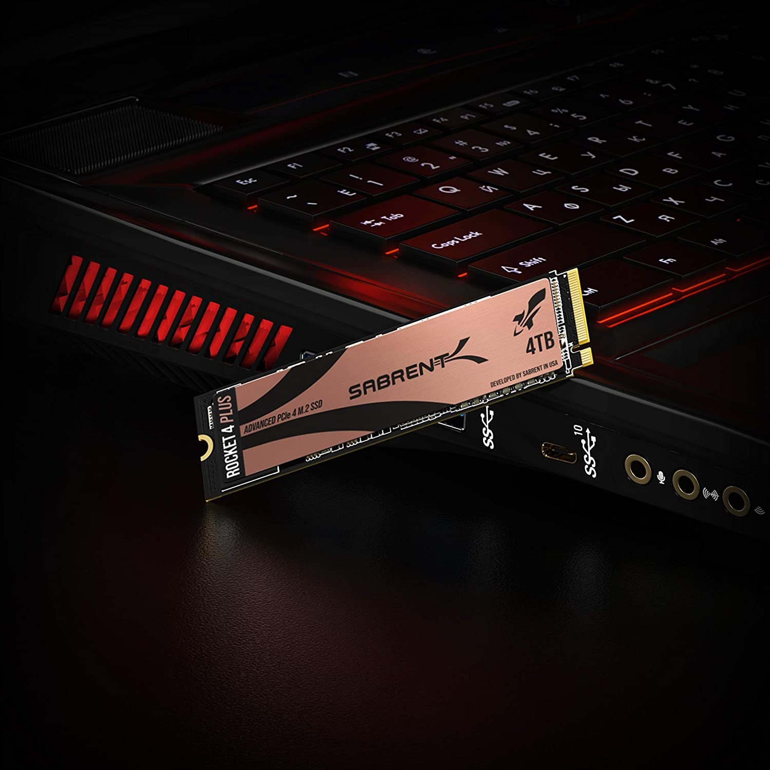 4TB Rocket 4 plus Nvme 4.0 Gen4 Pcie M.2 Internal SSD Extreme Performance Solid State Drive R/W 7100/6600Mb/S (SB-RKT4P-4TB)