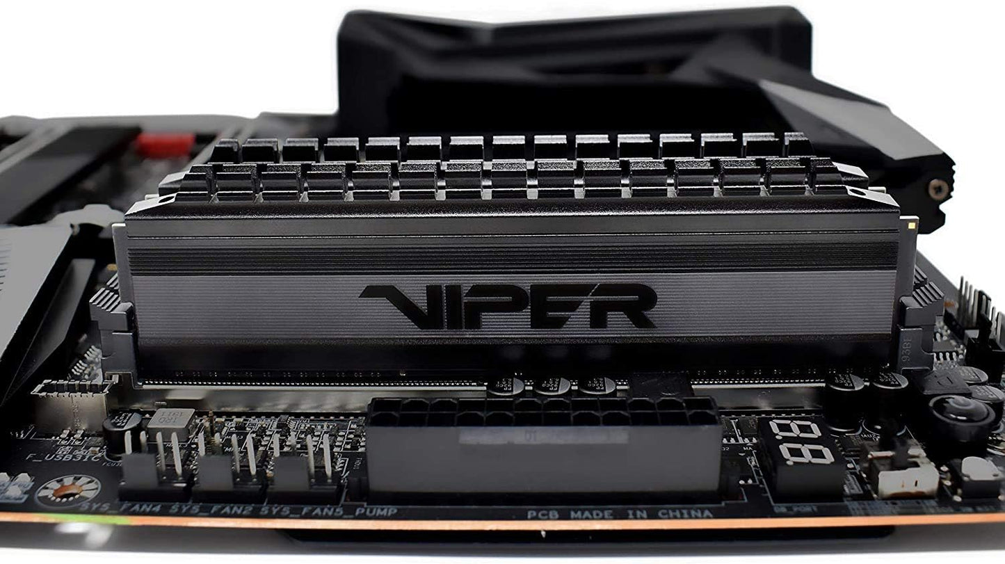 Patriot Viper 4 Blackout DDR4 RAM 8GB (2X4GB) 3200Mhz CL16 UDIMM Desktop Gaming Memory Kit - PVB48G320C6K