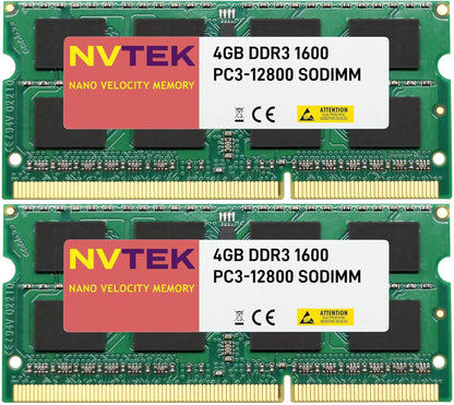 8GB (2X4GB) DDR3 1600MHZ PC3-12800 SODIMM 2Rx8 1.35V 204-PIN Non-Ecc Laptop PC Computer Memory KIT